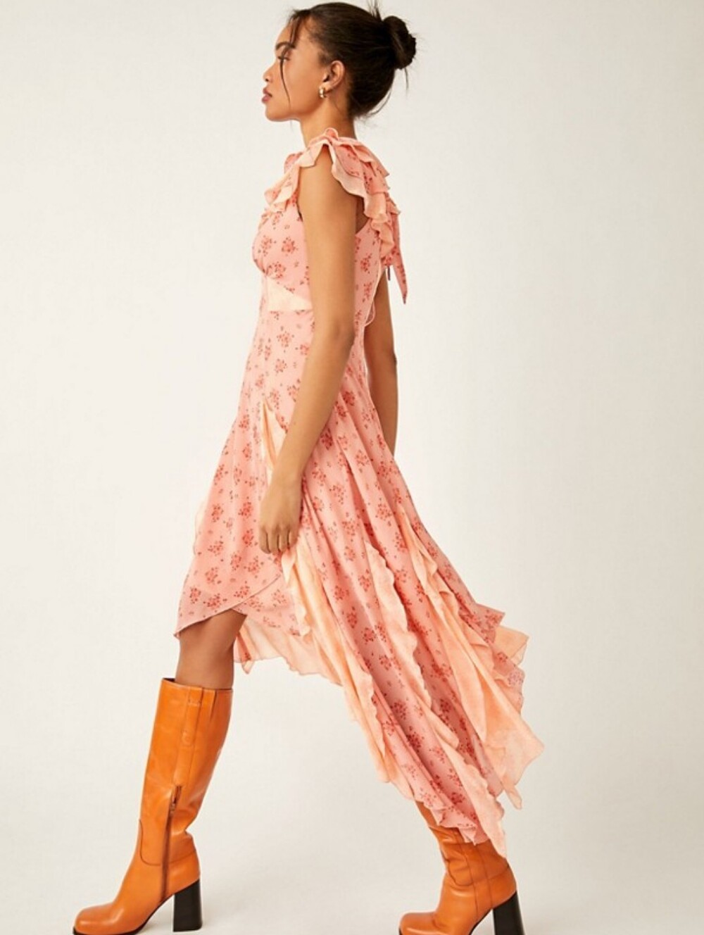 Free People Joaquin Whimsical Garden Cottagecore Prairiecore Dress Medium - Picture 4 of 16